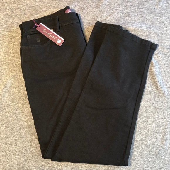 NWT - GLORIA VANDERBILT Jeans Amanda style - high rise - Women's Size 14 - black - Picture 1 of 5